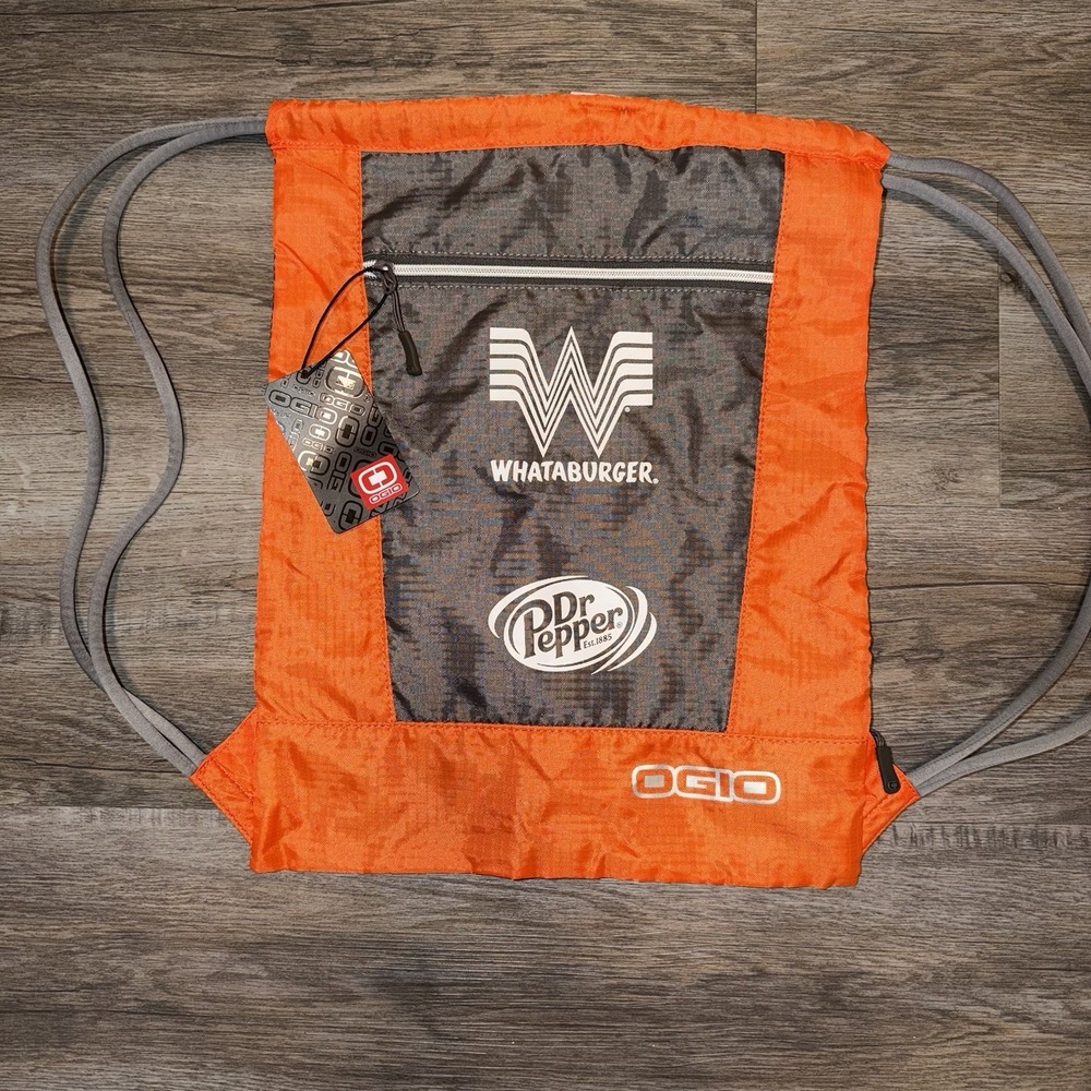OGIO Whataburger Dr Pepper Drawstring Backpack Bag NWT